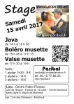 affiche stage avril
